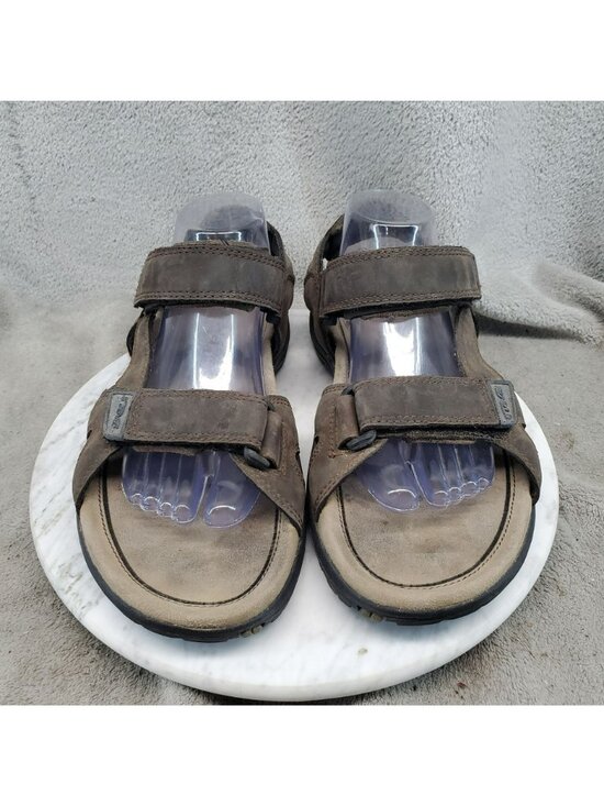 Teva Shoes Mens Size 9 Hudson Brown Leather Hiking Sandals main image 8